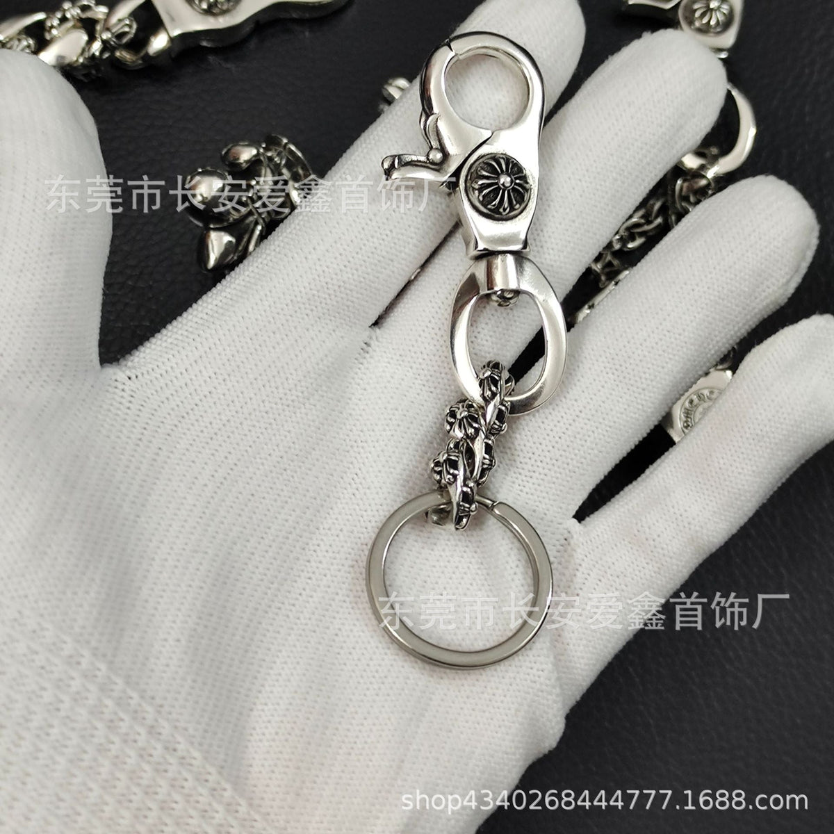 Chrome Hearts Lobster Head Buckle Keychain