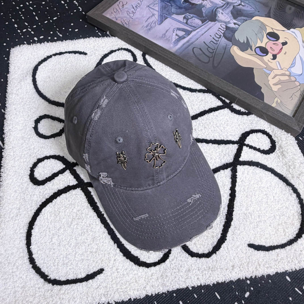 CHROME HEARTS Vintage Cross Baseball Cap